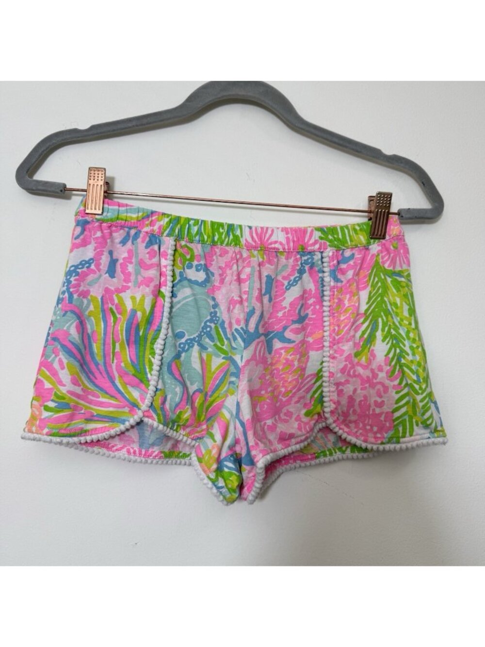 Lilly Pulitzer Girls Pull On Chela Short XL 12-14 Lightweight Elastic Waistband